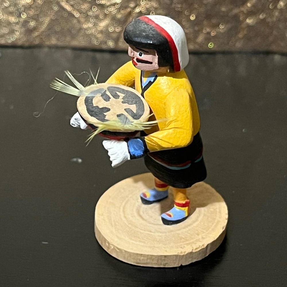💛Vintage Authentic Shalacko Kachina Doll Miniature Native First People Artist💛 - Picture 3 of 8